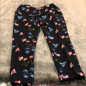 Elegant black with small flowers print